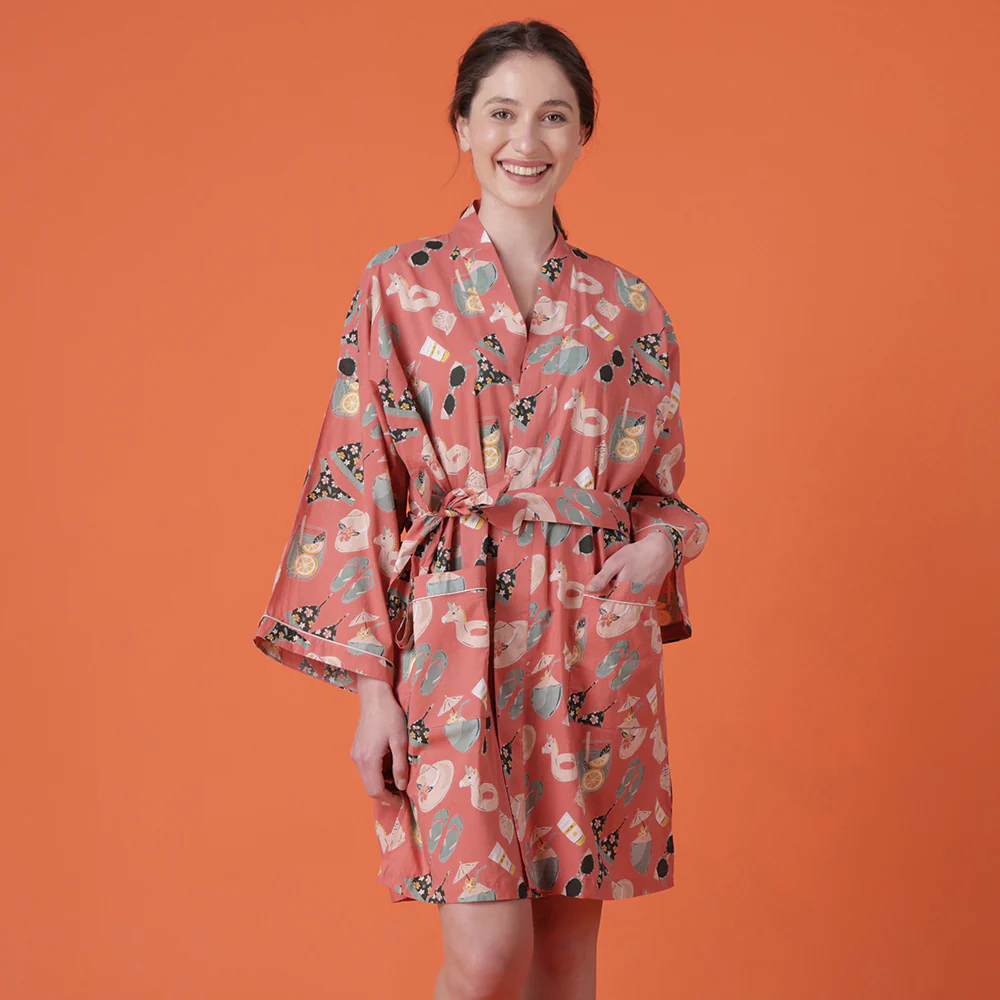 Beach Day Short Robe