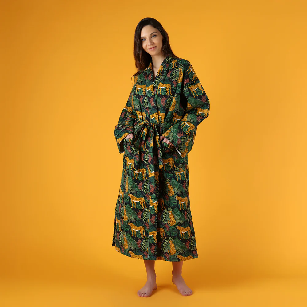 Cheetah Quilted Robe - Image 3