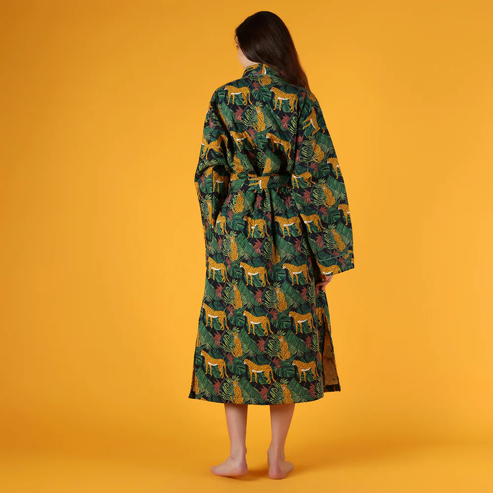 Cheetah Quilted Robe - Image 5