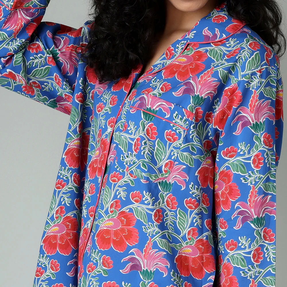 Clarence Indigo Nightshirt - Image 2