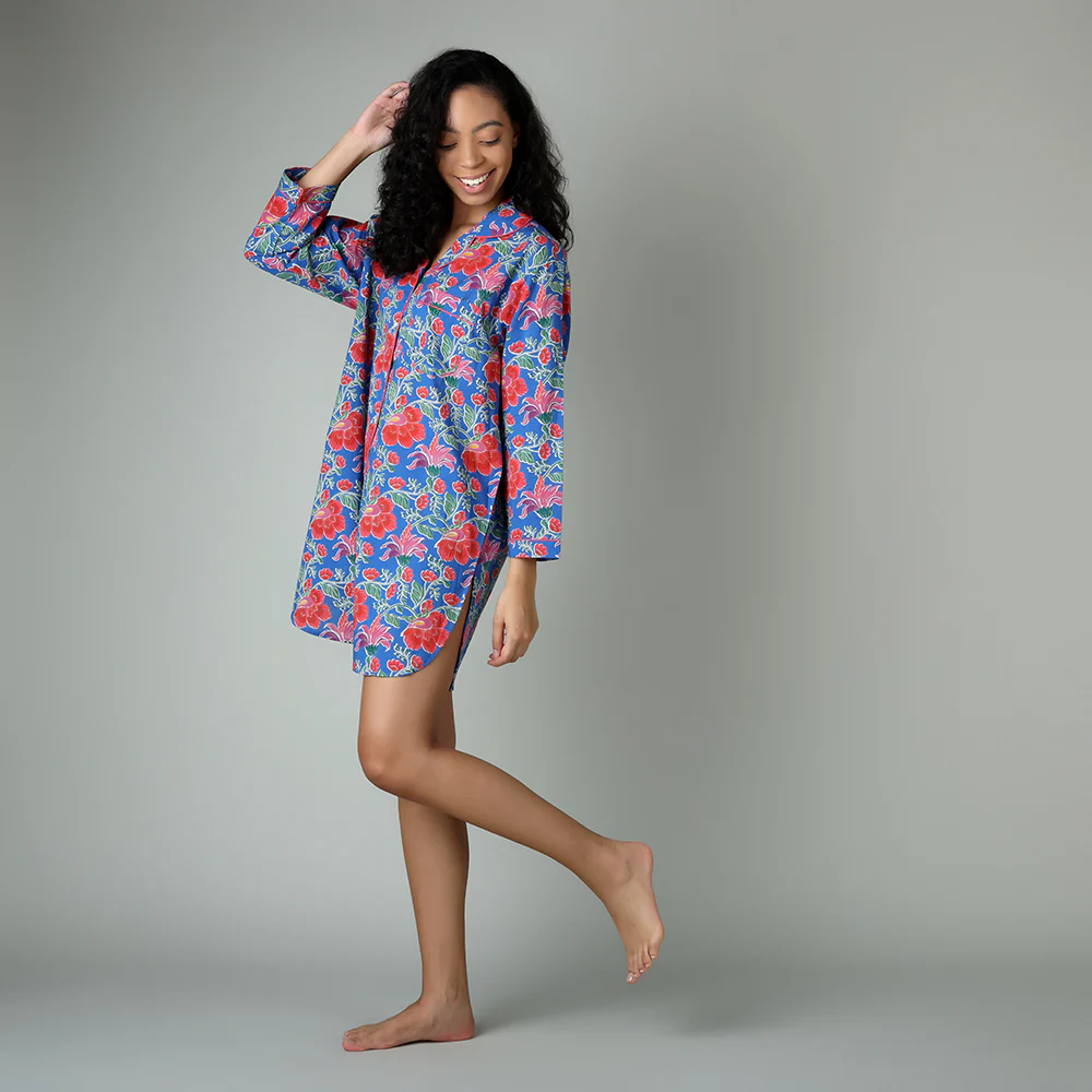 Clarence Indigo Nightshirt - Image 3