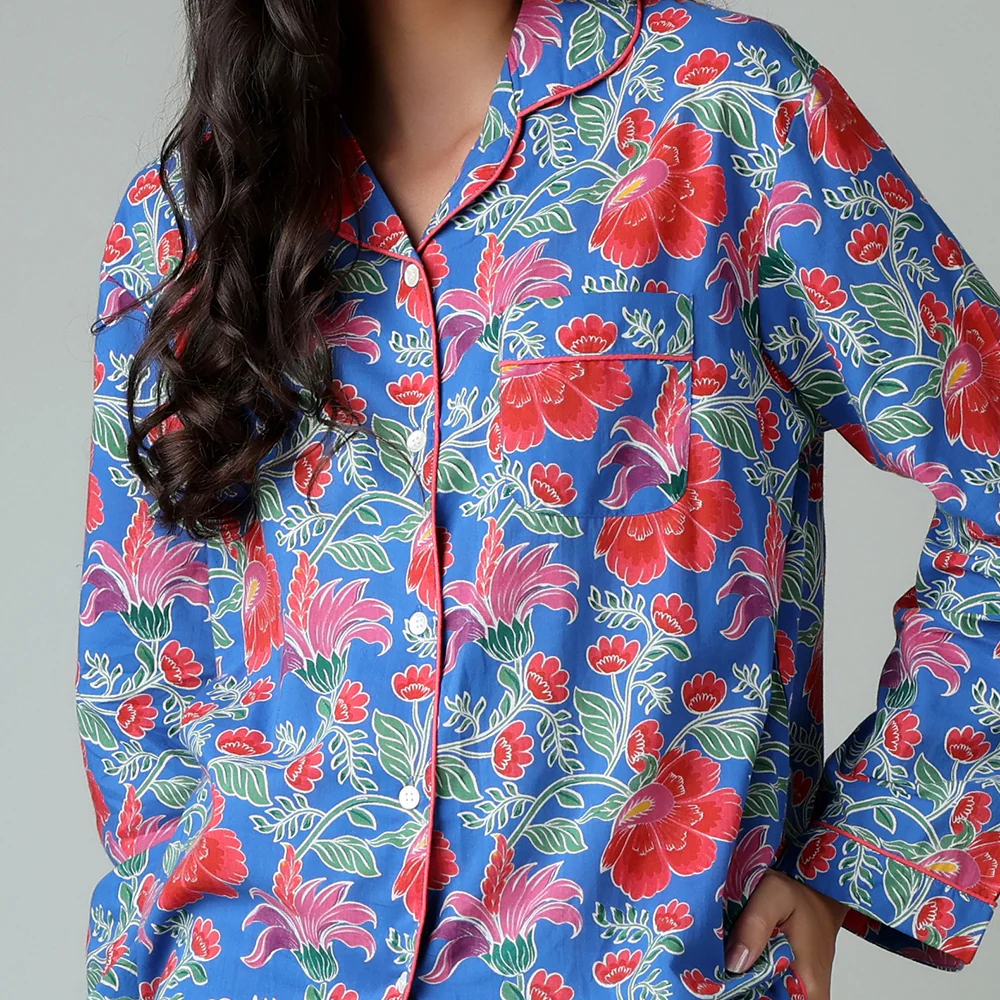 Clarence Indigo PJ Set - Image 2
