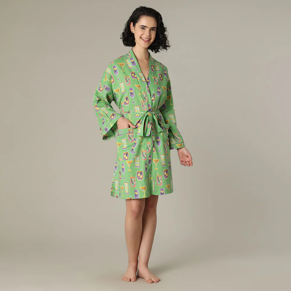Cocktail hour Short Robe - Image 3