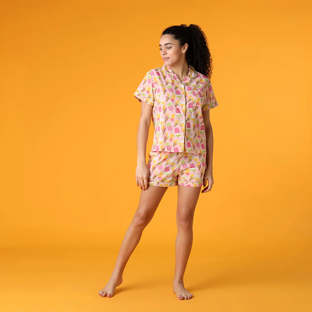 Ice Cream Shorts PJ Set - Image 4