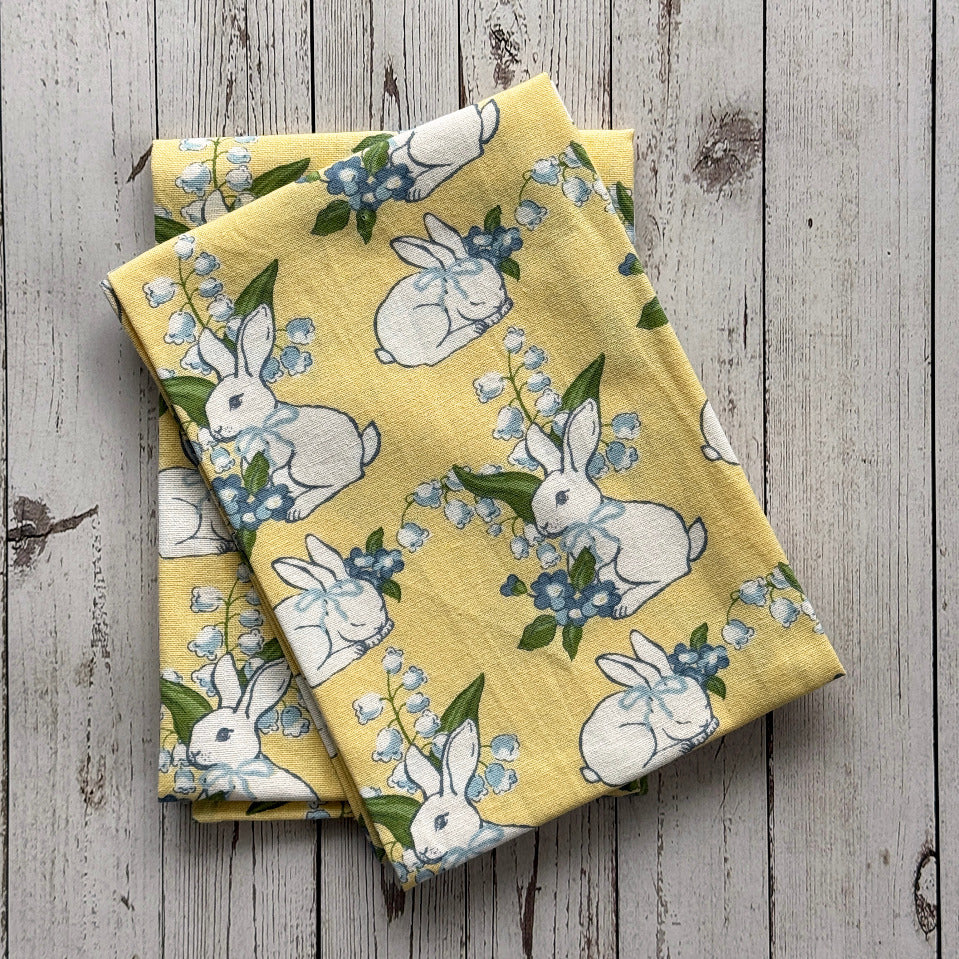 Meadow Bunny Printed Kitchen Towel S/2 - Image 2