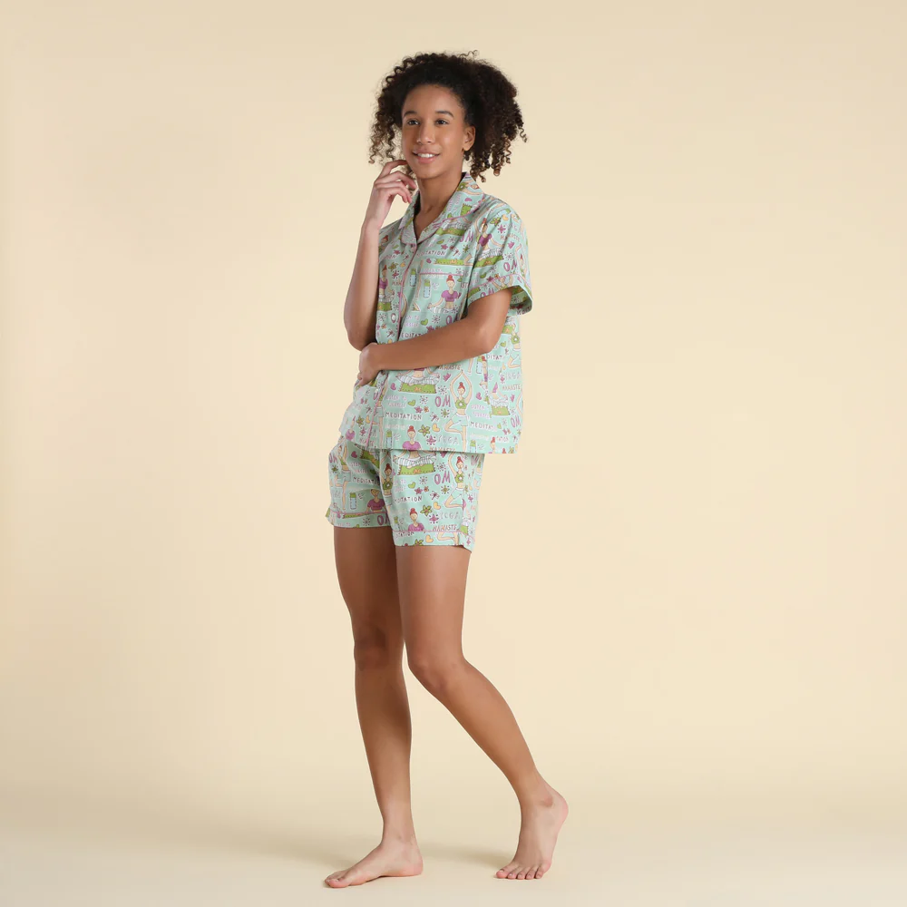 My Yoga Life Shorts PJ Set - Image 3