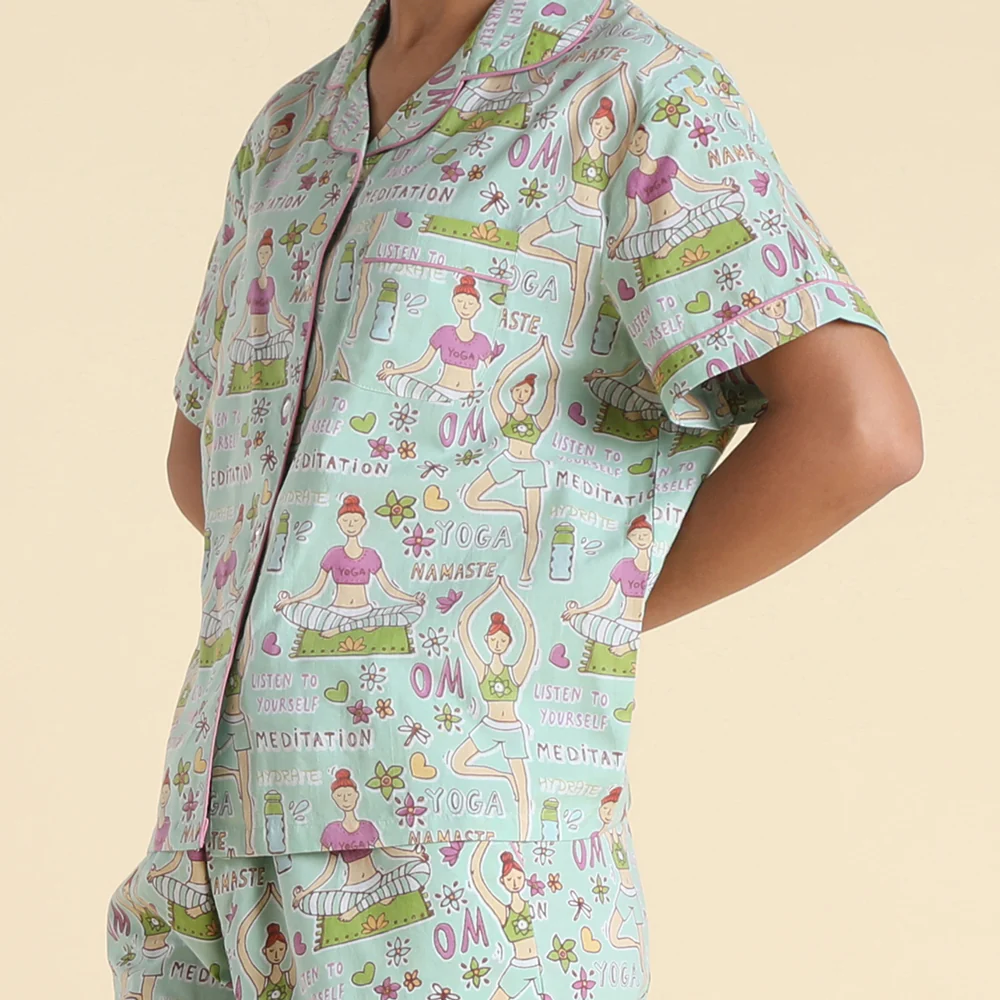 My Yoga Life Shorts PJ Set - Image 6