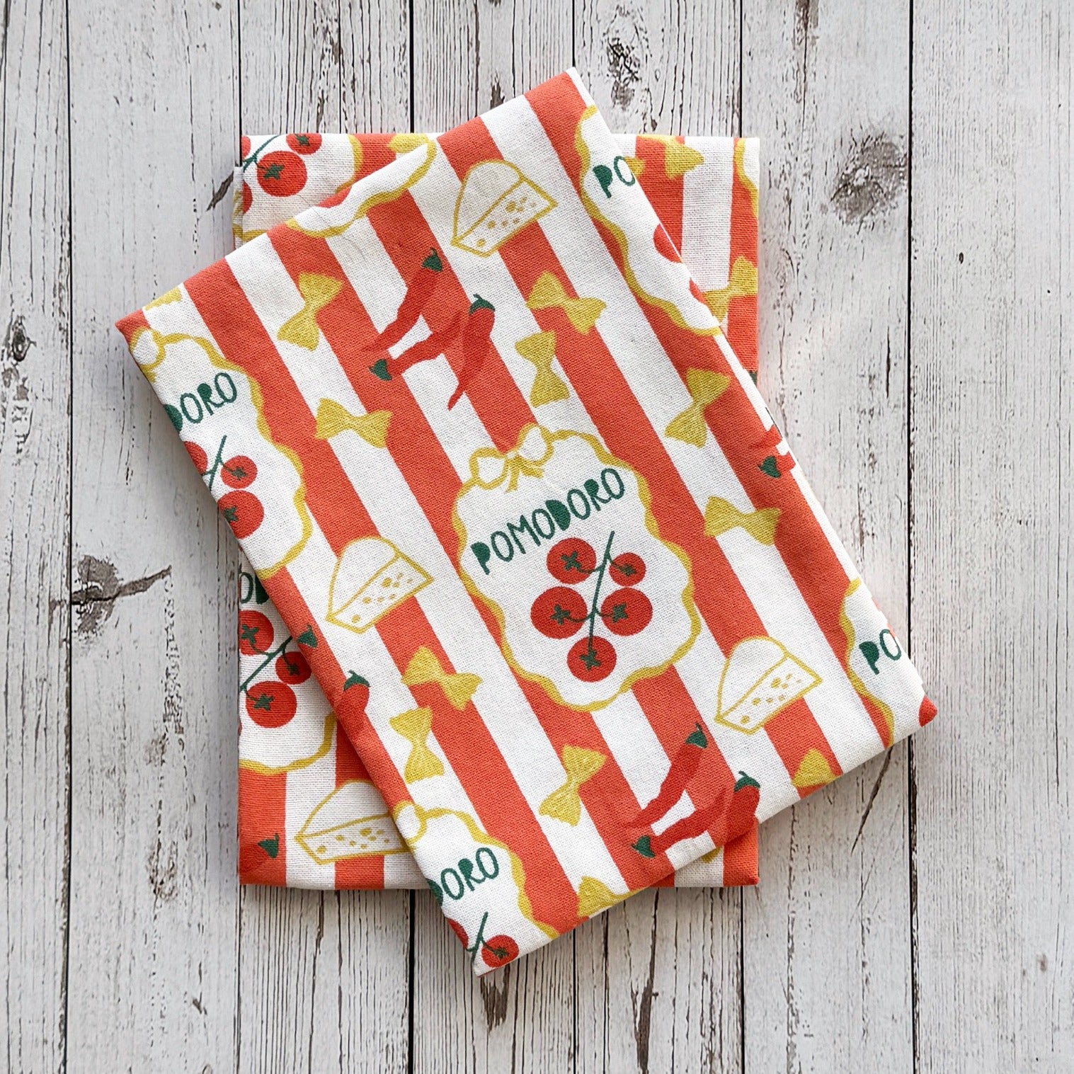 Pasta Pomodoro Printed Kitchen Towel S/2