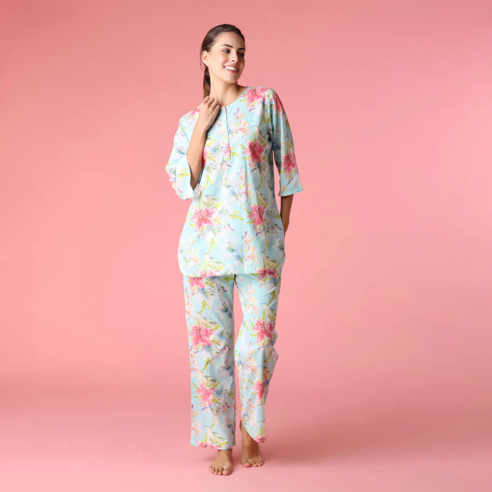 Robin Blue Kurta PJ Set - Image 3