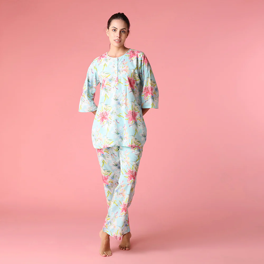 Robin Blue Kurta PJ Set - Image 4