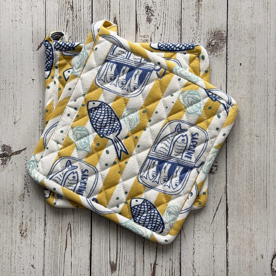 Salty Sardine Pot Holder, Set of 2 - Image 2