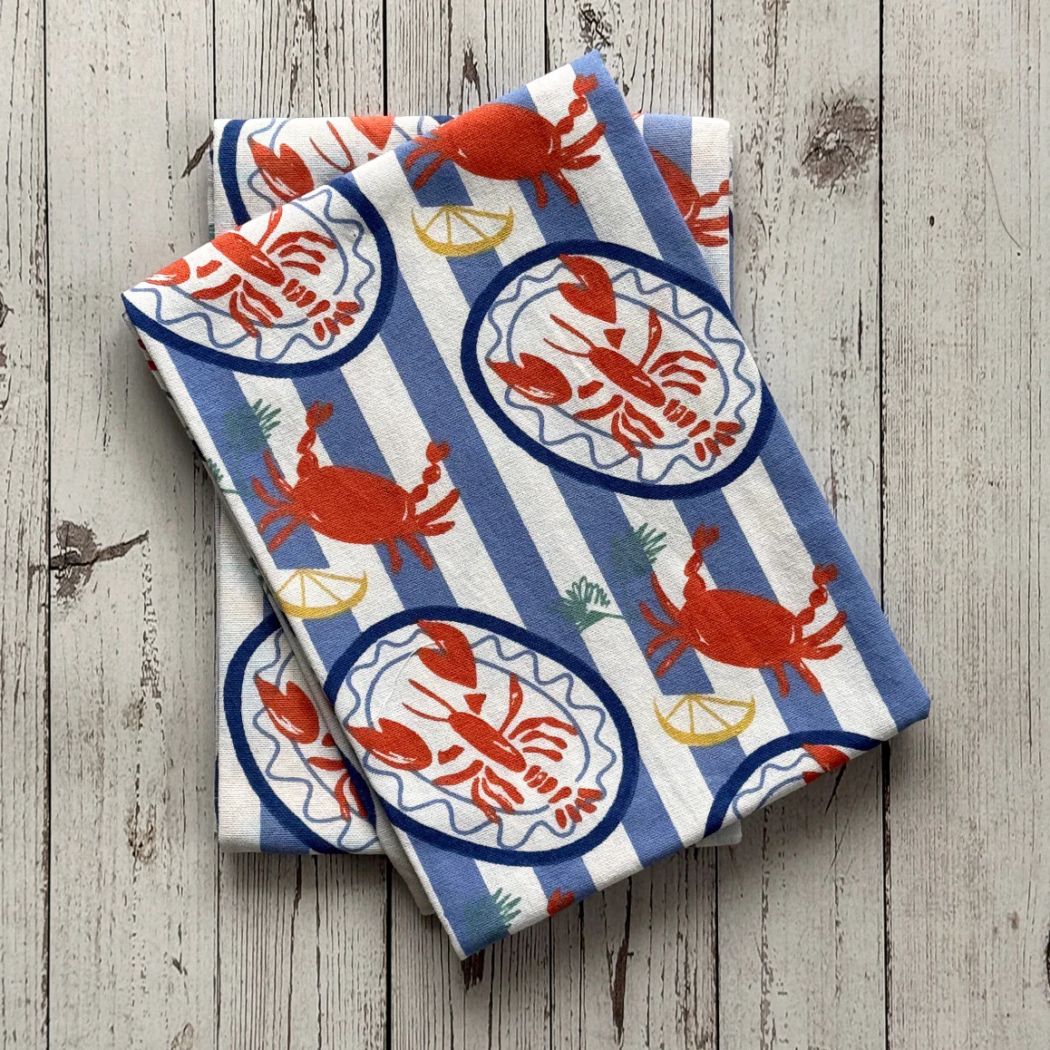 Seaside Printed Kitchen Towel S/2 - Image 2