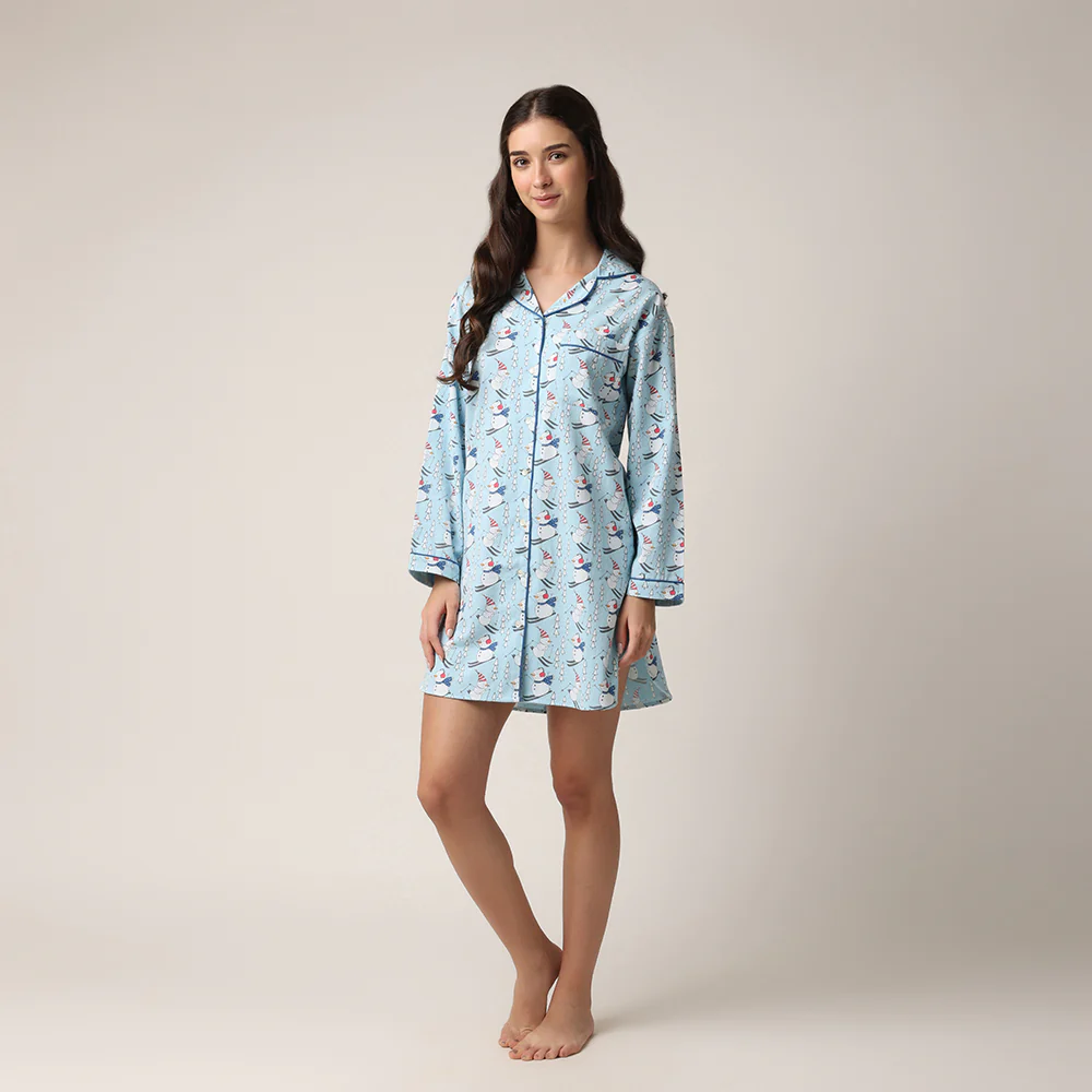 Snowman Ski Nightshirt - Image 3