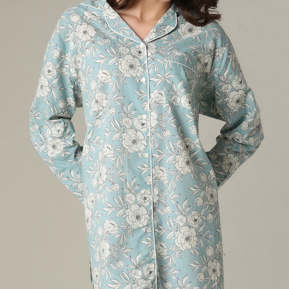 Soleil Blue Nightshirt - Image 2