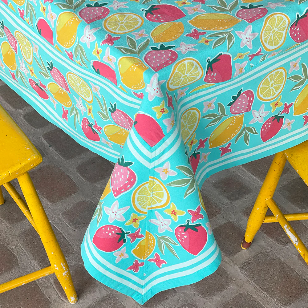 Strawberries and Lemon Tablecloth