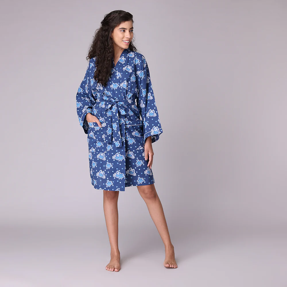 Turtle & Crab Short Robe - Image 2