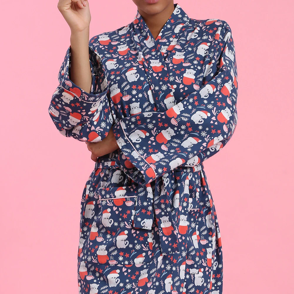 Winter Cats Robe - Image 4